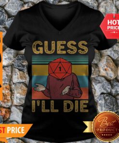 Official Guess I’ll Die Game Vintage V-neck