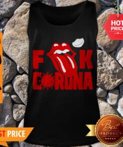 Official Rolling Stones Logo Fuck Coronavirus Tank Top