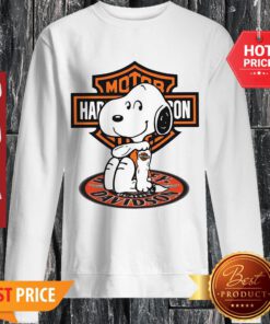 Official Snoopy Harley Davidson Motorcycle Tattoo Sweatshirt