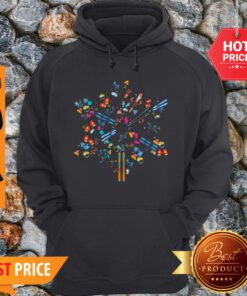 Official Snowflakes Skiing Love Hoodie