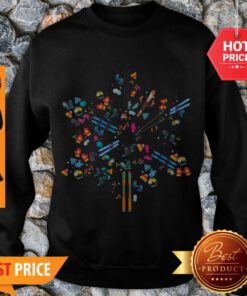 Official Snowflakes Skiing Love Sweatshirt