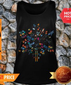Official Snowflakes Skiing Love Tank Top