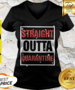 Official Straight Outta Quarantine Coronavirus V-neck