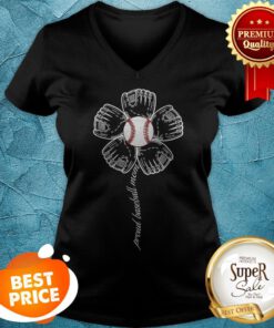 Official Sunflowers Proud Baseball Mom V-neck