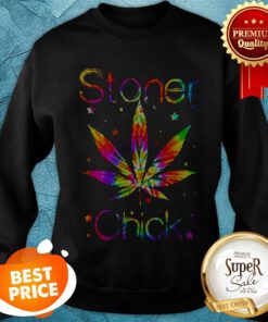 Official Weed Marijuana Cannabis Stoner Chick Sweatshirt
