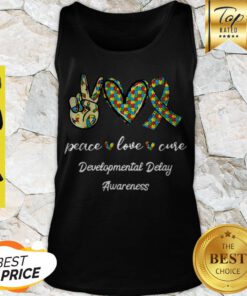 Peace Love Cure Developmental Delay Awareness Tank Top