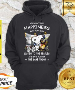Peanut Snoopy Happiness Listen To The Beatle The Same Thing Hoodie