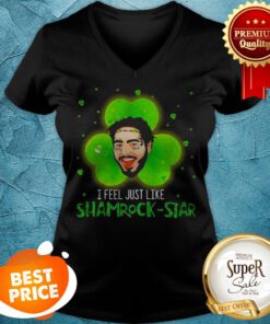 Post Malone I Feel Just Like A Shamrock-Star St. Patrick’s Day V-neck