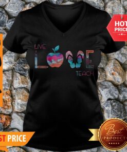Premium Live Love Teacher Stationery V-neck