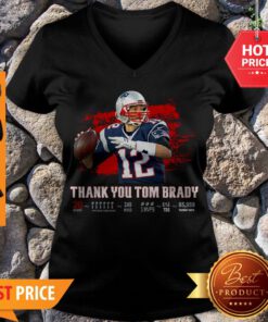 Premium Thank You Tom Brady Patriots Football 2020 V-neck