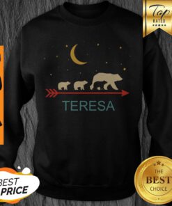 Pretty Teresa Name Gift Personalized Mama Bear With 3 Cubs Sweatshirt