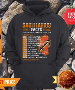Sagittarius Facts Awesome Zodiac Sign Hoodie