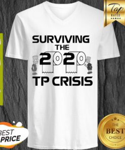 Simpson Surviving The 2020 Tp Crisis Toilet Paper V-neck