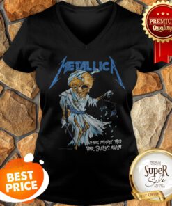 Skeleton Metallica Their Money Trs Her Scales Again V-neck