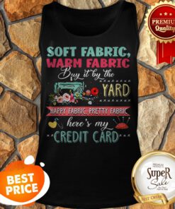 Soft Fabric Warm Fabric Buy It By The Yard Happy Fabric Credit Card Tank Top