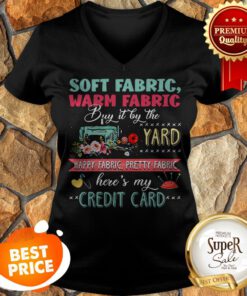 Soft Fabric Warm Fabric Buy It By The Yard Happy Fabric Credit Card V-neck