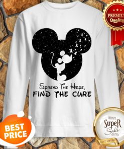Spread The Hope Find The Cure Breast Cancer Awareness Mickey Mouse Sweatshirt
