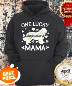 St Patricks Day Newfoundland Lucky Mama Mom Dog Gift Hoodie