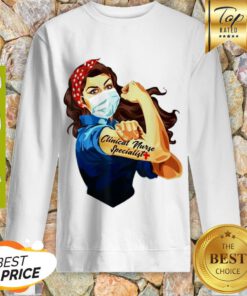 Strong Woman Mask Clinical Nurse Specialist Coronavirus Sweatshirt