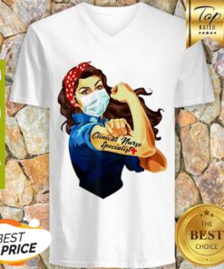 Strong Woman Mask Clinical Nurse Specialist Coronavirus V-neck