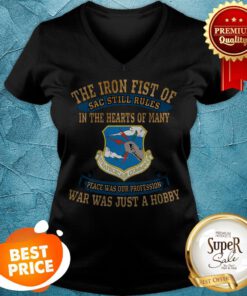 The Iron Fist Of Sac Still Rules In The Hearts Of Many Strategic Air Command V-neck