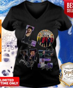 Awesome Love New Kids On The Block All Signature V-neck