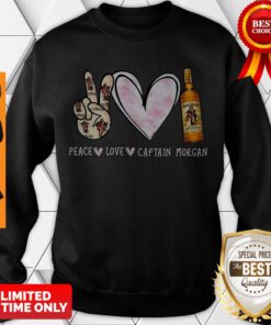 Awesome Peace Love Captain Morgan Sweatshirt