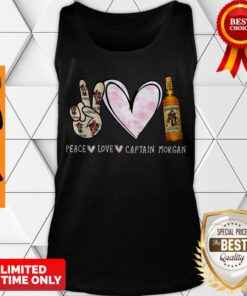 Awesome Peace Love Captain Morgan Tank Top