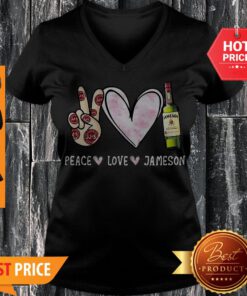 Awesome Peace Love Jameson V-neck