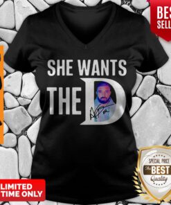 Awesome She Wants The Drake Rapper Signature V-neck