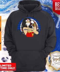 Top Vintage Wonder Woman Virginia Nurse Stethoscope Covid-19 Hoodie