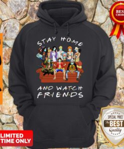 Funny One Piece Mask Stay Home And Watch Friends Hoodie
