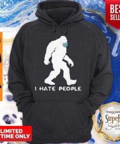 Premium Bigfoot Mask I Hate People Hoodie