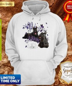 Top Scottish Terrier And Lavender Hoodie