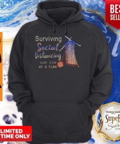 Top Knitting Surviving Social Distancing One Row At A Time Hoodie
