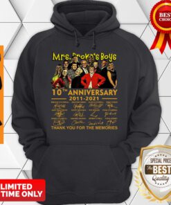 Mrs.Brown’s Boys 10th Anniversary 2011 2021 Thank You For The Memories Signatures Hoodie