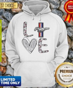 Awesome Heart love Mustang Car Hoodie