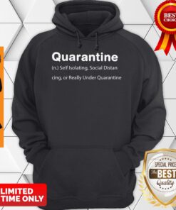 Quarantine Self Isolating Social Distancing Or Really Under Quarantine Hoodie