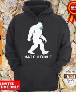 Premium Bigfoot Mask I Hate People Coronavirus Hoodie