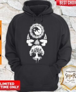 Awesome Wolf Raven Yggdrasil Hoodie