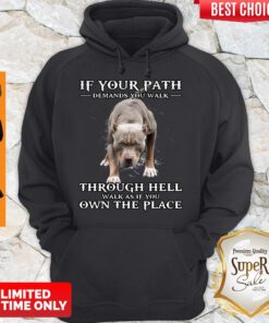 If Your Path Demands You Walk Through Hell Walk As If You Own The Place Hoodie