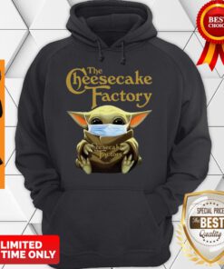 Official Star Wars Baby Yoda Hug The Cheesecake Factory Covid-19 Hoodie