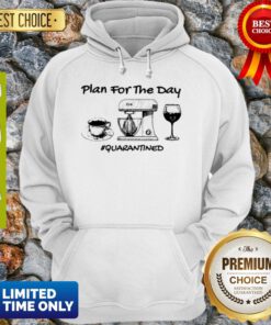 Top Plan For The Day Coffee Baking Wine Glass Quarantined Covid-19 Hoodie