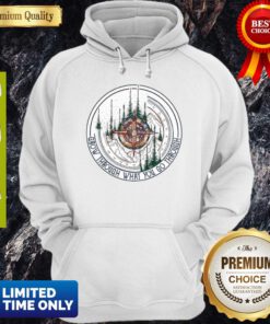 Premium Compass Mountain Grow Through What You Go Through Hoodie