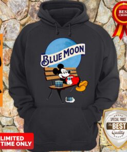 Official Mickey Mouse Drink Blue Moon Hoodie