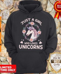 Official Just A Girl Who Loves Unicorns Hoodie