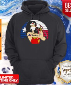 Nice Vintage Wonder Woman Texas Nurse Stethoscope Covid-19 Hoodie