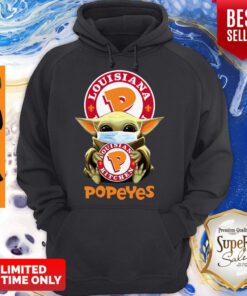 Nice Baby Yoda Mask Popeyes Louisiana Kitchen Coronavirus Hoodie