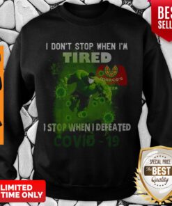Hulk Marco’s Pizza I Don’t Stop When I’m Tired I Stop When I Defeated Covid-19 Sweatshirt
