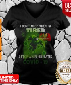 Hulk Marco’s Pizza I Don’t Stop When I’m Tired I Stop When I Defeated Covid-19 V-neck